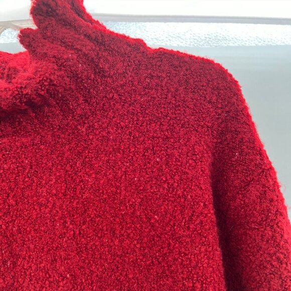 J.H. Collectibles Women's Pullover Sweater Mock Neck Long Sleeve Red Size 1X - Picture 3 of 9
